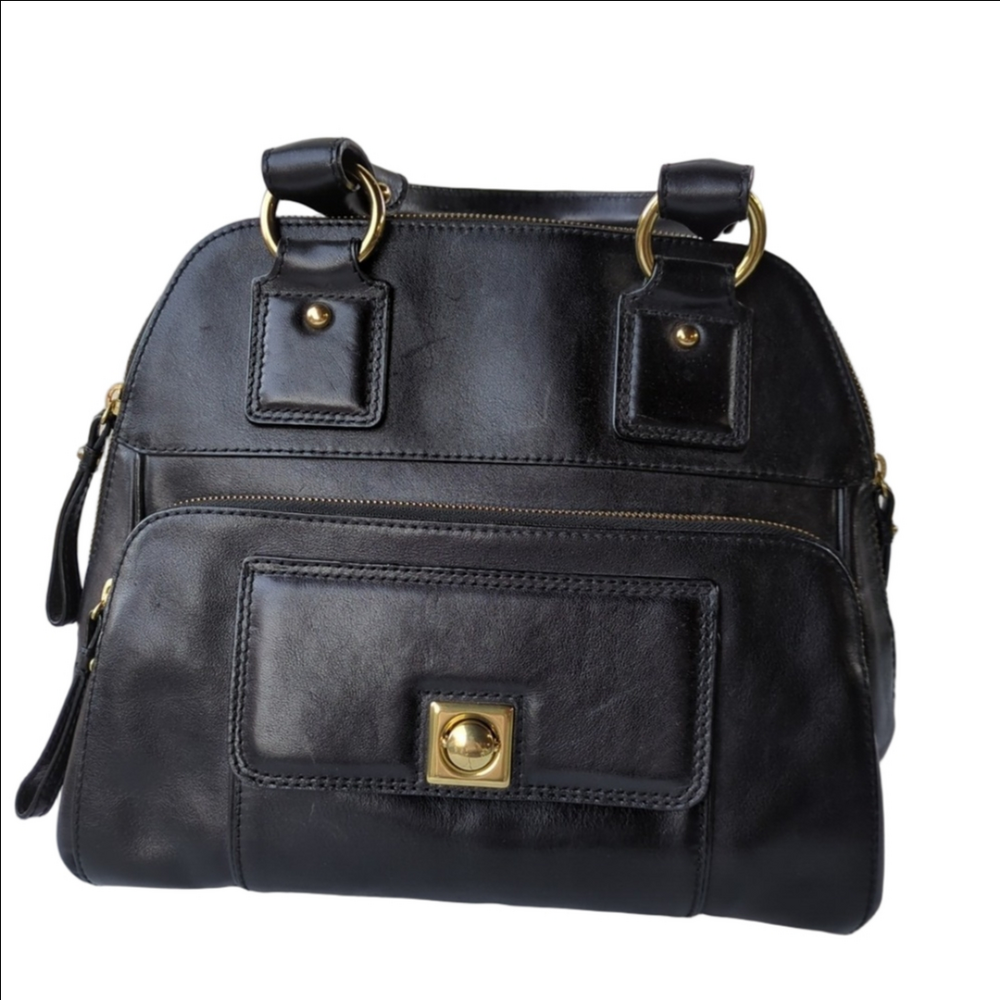 Banana Republic Vintage Black Leather Bag - Picture 3 of 12